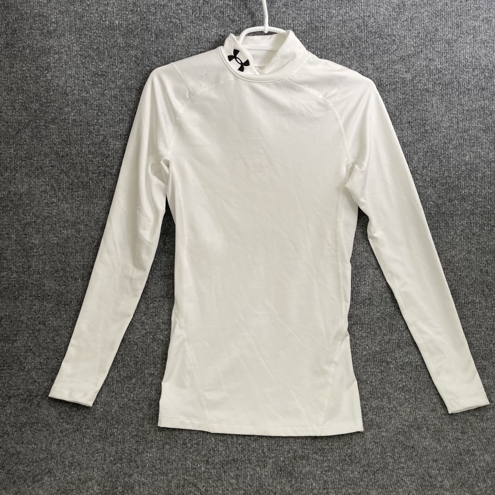 Under Armour ColdGear Compression Shirt Mens Sz M White Thermal 1366072